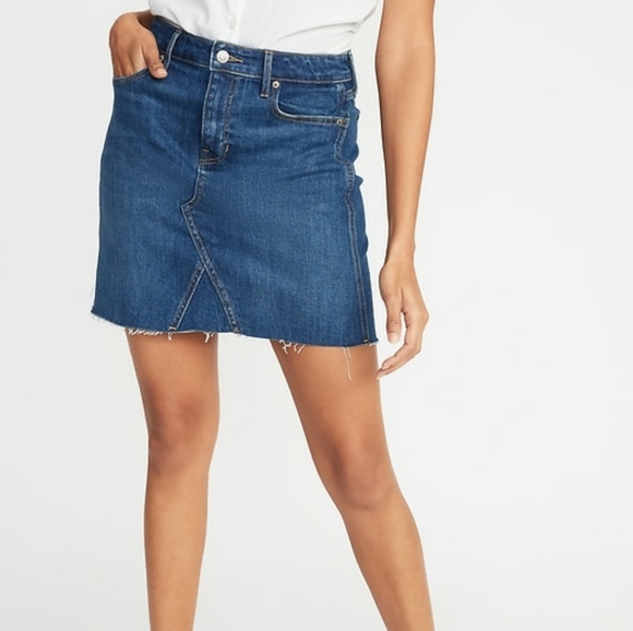old navy jean skirts